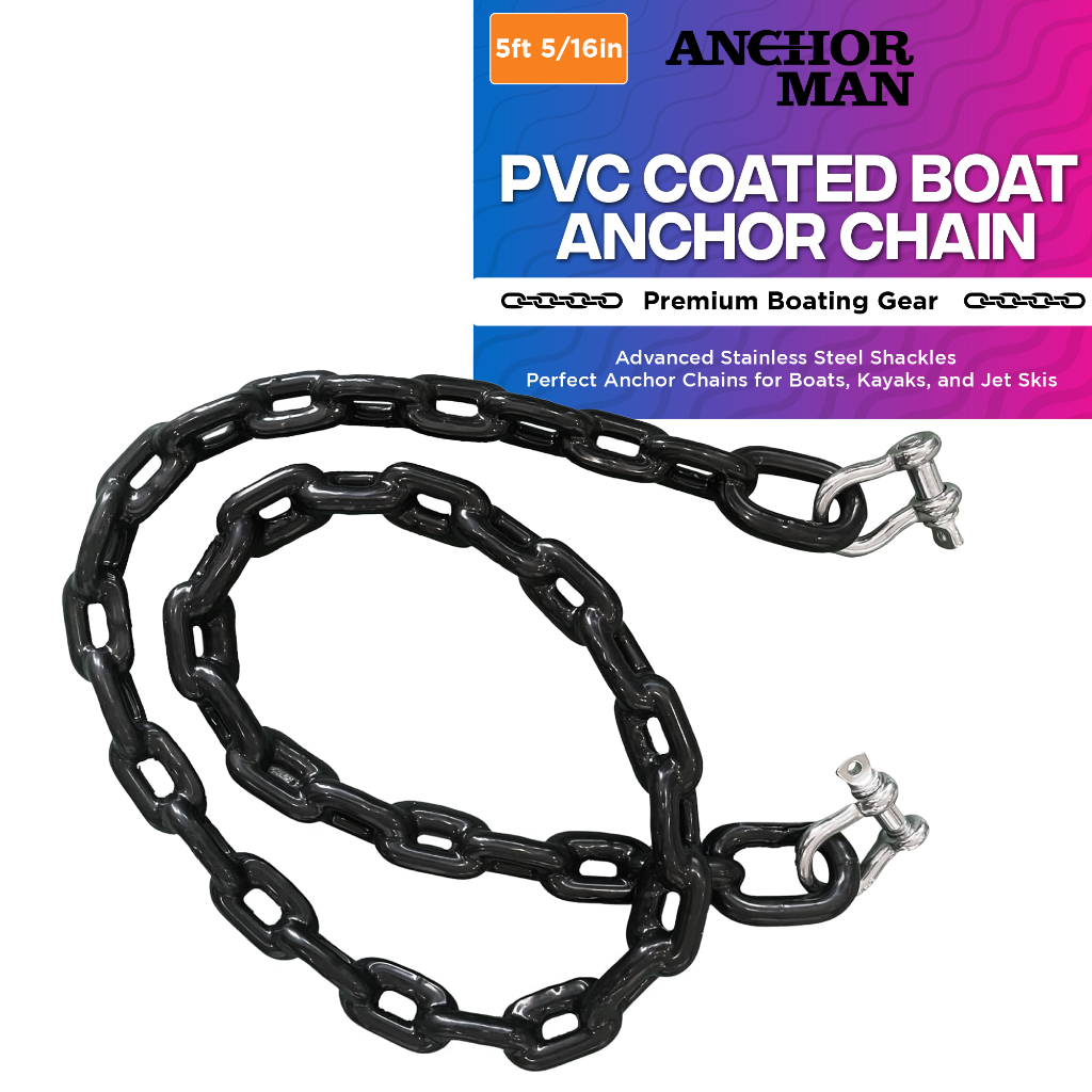 Boat Anchor Chain With Double Shackle 5 Feet AnchorMan