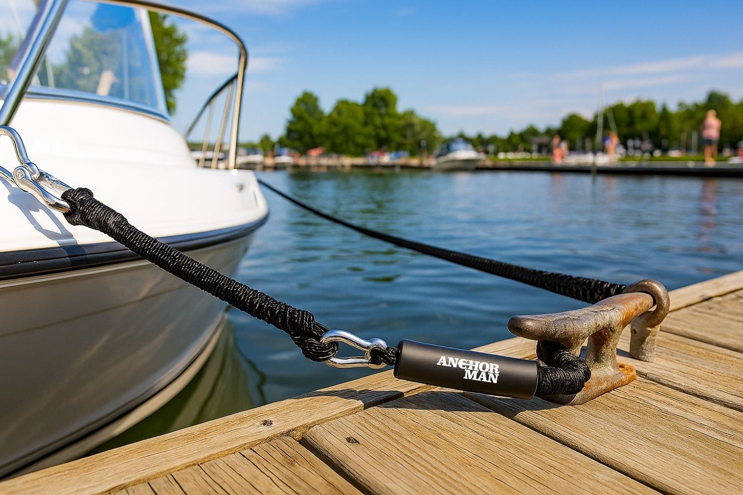 boat bungee dock lines anchor-man