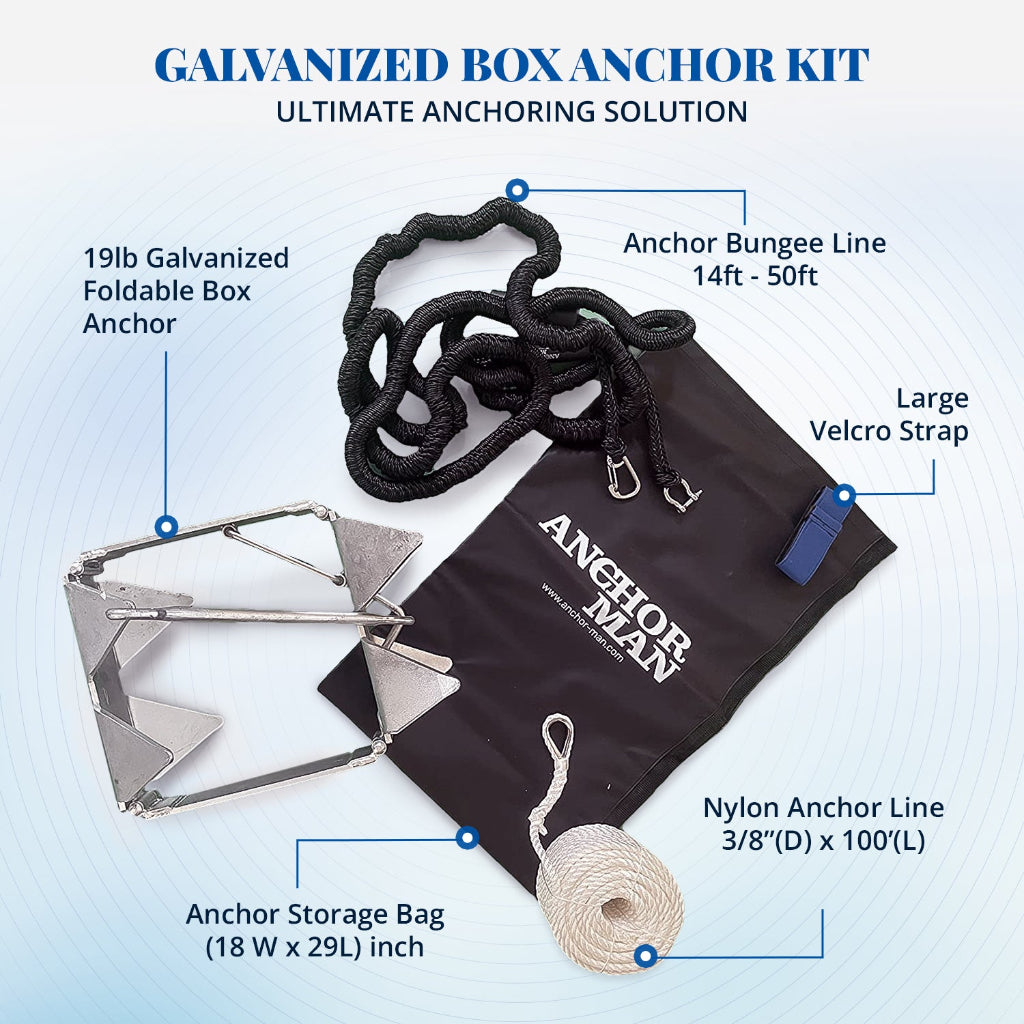 box anchor kit (19lb) anchor-man