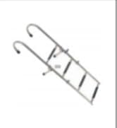 4 Step Mount Ladder, Stainless Steel, Foldable – 46