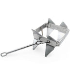 Anchor-Man Boat Slide Box Anchors, 100% Hot Dipped Galvanized Foldable Sliding Cube Anchor Suitable for 23 to 40ft Offshore Sport Boats, Pontoon Boats (13 lbs / 19 lbs / 25 lbs)