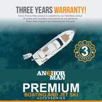 Anchor-Man Navy Anchor(5lb / 10lb / 15lb / 20lb) – Black Vinyl Coated Naval Anchors for Boats with Impressive Holding Power - Prevents Rust, and Scratches