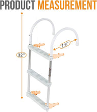 Load image into Gallery viewer, Anchor-Man Folding Boat Ladder for Boat (3 Step) - Heavy Duty Aluminium Boat Boarding Ladders with Wide Steps - Boat Ladders are Ideal for Fishing Boat, Pontoons, Yacht, Dock etc
