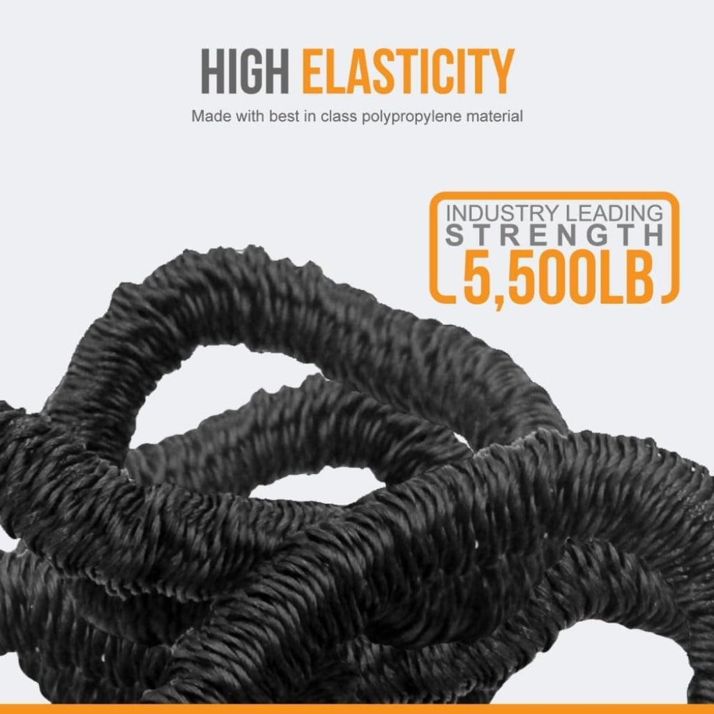 Anchor-Man Boat Bungee Dock Lines 7ft-22ft / 14ft-50ft Heavy-Duty Bungee Anchor Line with 316 Stainless Steel Clips High-Elasticity Bungee Rope for Boat, Jet Ski, & Kayak