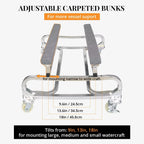 Anchor-Man Jet Ski Dolly, Small Boat Dolly Jetski Stand for Moving Watercraft, Adjustable Jet Ski Trailer with 4 Casters & 2 Brakes, Heavy-Duty Boat Stands Floating Jet Ski Dock, 1300 Lbs Capacity