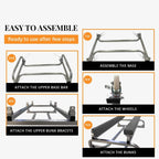 Anchor-Man Jet Ski Dolly, Small Boat Dolly Jetski Stand for Moving Watercraft, Adjustable Jet Ski Trailer with 4 Casters & 2 Brakes, Heavy-Duty Boat Stands Floating Jet Ski Dock, 1300 Lbs Capacity