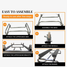 Load image into Gallery viewer, Anchor-Man Jet Ski Dolly, Small Boat Dolly Jetski Stand for Moving Watercraft, Adjustable Jet Ski Trailer with 4 Casters &amp; 2 Brakes, Heavy-Duty Boat Stands Floating Jet Ski Dock, 1300 Lbs Capacity
