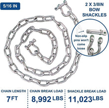 Load image into Gallery viewer, anchor chain with double shackle anchor-man
