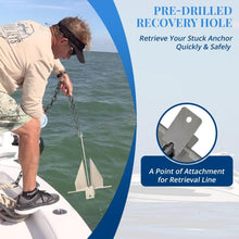 Load image into Gallery viewer, Anchor-Man Portable Galvanized Fluke Style Anchor Kit, Anchor Chain Boat, Anchor Rope and Anchor Bag, Set for Pontoon, Sail, Small Boats, Boat Anchors for 18, 25, Foot Boats - 8.5lb Kit13lb Kit
