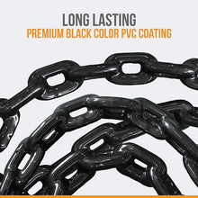 Load image into Gallery viewer, PVC Coated Boat Anchor Chain with Advanced Stainless Steel Shackles 4ft 1/4in
