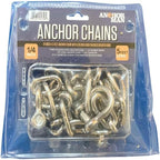 Anchor-Man Stainless Steel Boat Anchor Chain, Marine Grade, High Break Load with 2 Advanced Stainless Steel Shackles Boat Chains, 3 Sizes (5ft 1/4 in, 5ft 3/16 in, 7ft 5/16 in)