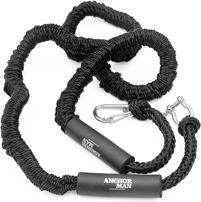 boat bungee dock line anchor-man