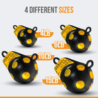 Anchor-Man Downrigger Weights [4lbs 6lbs 10lbs 15lbs] - Round Shaped Vinyl Coated Downrigger Ball for Salmon, Protects Boats from Scratches - Cannon Downrigger Accessories