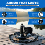 River Anchor Kit 20 lb Vinyl/PVC Coated, 100 ft Nylon Rope, 4 ft PVC-Coated Chain, Bow Shackle, Storage Bag Heavy D Anchor-Man