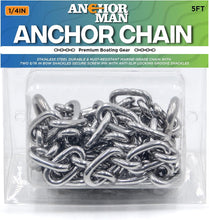 Load image into Gallery viewer, Boat Anchor Chain With Double Shackle (5 Feet)
