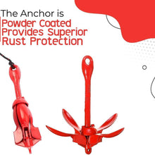 Load image into Gallery viewer, Anchor-Man 3.5 LB Folding Kayak Complete Grapnel Anchor - 10L Storage Kayak Anchor - Mushroom Anchor, Jet Ski Anchor Kit with 25 Feet Rope | Ideal for Boats, Paddle Board Anchor and Fishing
