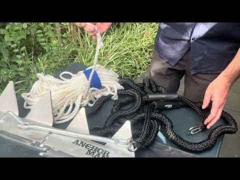 Anchor-Man Box Anchor Kit 19 lbs / 25 lbs - Ultimate Boat Anchor Kit, Hot Dipped Galvanized 9 Gauge Steel Boat Anchors for 25'/ 25'+ Boats - Pontoon Boat Anchor Kit Box Size, Large Pontoon Anchor Boat Kit