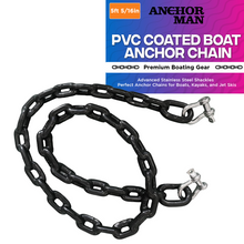 Load image into Gallery viewer, pvc coated boat anchor chain 5ft (5/16 in) anchor-man
