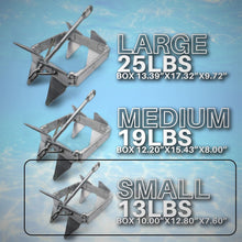 Load image into Gallery viewer, 19 lbs Boat Anchor (Upto 32&#39; Boats)
