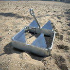 Anchor-Man Boat Slide Box Anchors, 100% Hot Dipped Galvanized Foldable Sliding Cube Anchor Suitable for 23 to 40ft Offshore Sport Boats, Pontoon Boats (13 lbs / 19 lbs / 25 lbs)